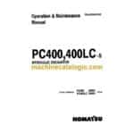 Komatsu PC400-5, PC400LC-5 Hydraulic Excavator Operation and Maintenance Manual (SEAD02080502)