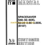 Hyster S40, S50, S60XL, S2.00, S2.50, S3.00XL (B187) Spacesaver Forklift Parts Manual