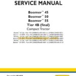 New Holland 45, 50, 55 Boomer Tier 4B Final Compact Tractor Service Manual (48144020)