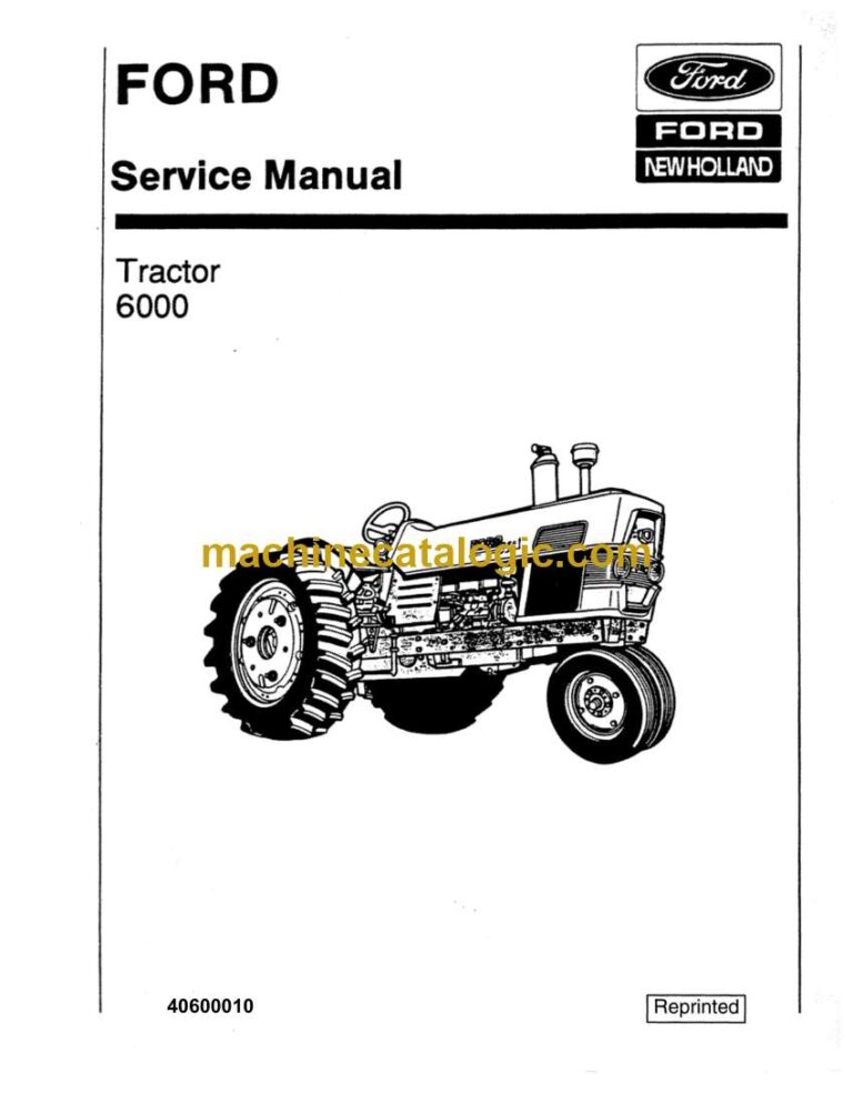 New Holland Ford 6000 Tractor Service Manual (40600010)
