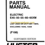 Hyster E45, E50, E55, E60, E65XM (F108) Forklift Parts Manual