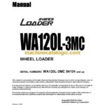 Komatsu WA120L-3MC Wheel Loader Operation and Maintenance Manual (SEAM038301T)