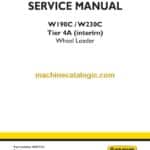 New Holland W190C, W230C Tier 4A Interim Wheel Loader Service Manual (47673351)