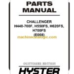Hyster H440-700F, H550FS, H620FS, H700FS (E008) Challenger Forklift Parts Manual