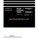 Komatsu PC750-7, PC750LC-7, PC750SE-7, PC800-7, PC800SE-7 Hydraulic Excavator Operation and Maintenance Manual (TEN00040-05)