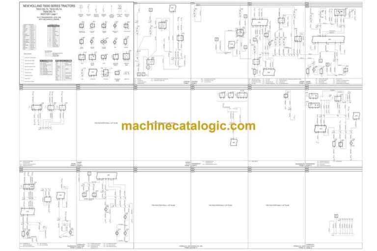 New Holland T6000 Series Tractors Diagrams