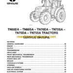 New Holland TN60DA, TN60SA, TN70DA, TN70SA, TN75DA, TN75SA Tractor Service Manual (6035443100)