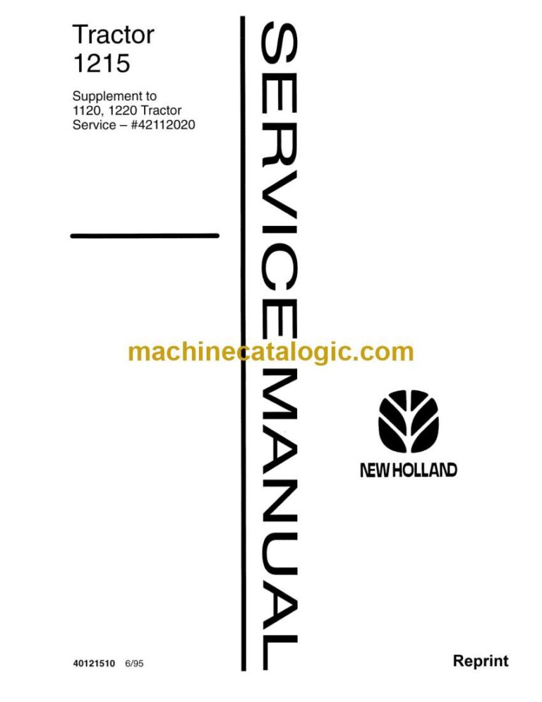 New Holland 1215 Tractor Service Manual (40121510)