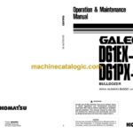 Komatsu D61EX-15, D61PX-15 Bulldozer Operation and Maintenance Manual (KEAM049802P)