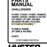 Hyster H150H, H165H, H180H, H200HS, H200H, H225H, H250H, H275H, P150B, PB200B (C007) Challenger Forklift Parts Manual