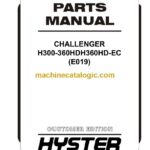 Hyster H300, H360HD, H360HD-EC (E019) Forklift Parts Manual