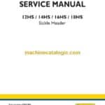 New Holland 12HS, 14HS, 16HS, 18HS Sickle Header Service Manual