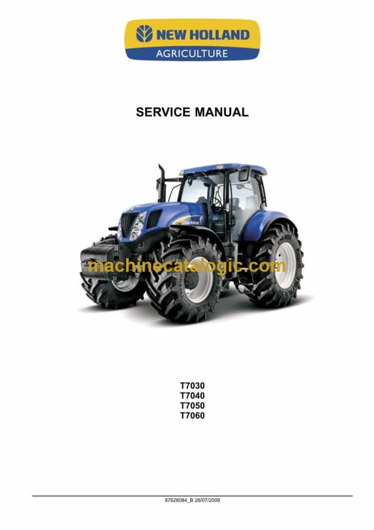 New Holland T7030, T7040, T7050, T7060 Tractor Service Manual (87628084B)