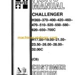 Hyster H360, H370, H400, H420, H460, H470, H510, H520, H550, H580, H620, H650, H700C, H17.00, H19.00, H21.50, H23.50, H26.00, H28.00, H32.00C (C8) Forklift Parts Manual