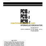 Komatsu PC10-7, PC15-3, PC20-7 Hydraulic Excavator Operation and Maintenance Manual (SEAM006900)
