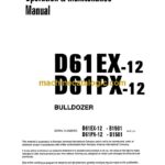 Komatsu D61EX-12, D61PX-12 Bulldozer Operation and Maintenance Manual (KEAD003300)