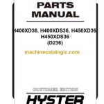 Hyster H400XD36, H400XDS36, H450XD36, H450XDS36 (D236) Forklift Parts Manual