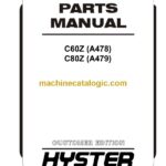 Hyster C60Z (A478) C80Z (A479) Forklift Parts Manual