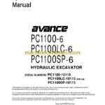 Komatsu PC1100-6, PC1100LC-6, PC110SP-6 Hydraulic Excavator Operation and Maintenance Manual (SEAM018304T-00)