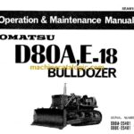 Komatsu D80A-18, D80E-18 Bulldozer Operation and Maintenance Manual (SEAM150C02)