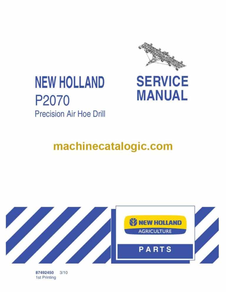 New Holland P2070 Service Manual (87492450)