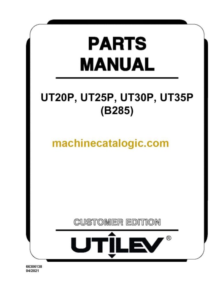 Hyster UT20P, UT25P, UT30P, UT35P (B285) Forklift Parts Manual