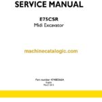 New Holland E75CSR Midi Excavator Service Manual (47488366A)