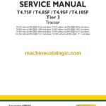 New Holland T4.75F, T4.85F, T4.95F, T4.105F Tier 3 Tractor Service Manual (47888362)