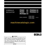 Komatsu PC600-8E0, PC600LC-8E0, PC650-8E0, PC650LC-8E0, PC700LC-8E0 Hydraulic Excavator Operation and Maintenance Manual (TEN01084-01)