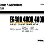 Komatsu EG400-2, EG400B-2, EG400BS-2 Diesel Engine Generator Operation and Maintenance Manual (SEAM065A0200)