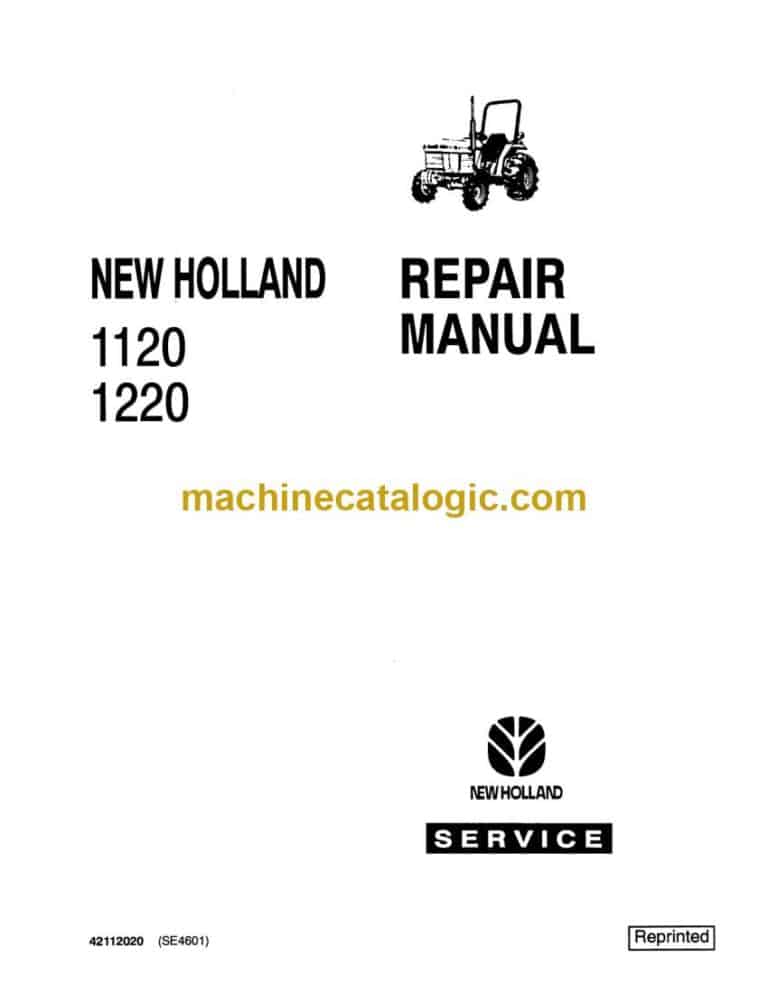 New Holland 1120, 1220 Tractor Repair Manual (42112020)
