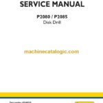 New Holland P2080, P2085 Disk Drill Service Manual (47648338)