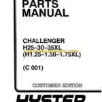 Hyster H25, H30, H35XL (H1.25, H.150. H1.75XL) (C001) Forklift Parts Manual