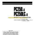 Komatsu PC250-6, PC250LC-6 Hydraulic Excavator Operation and Maintenance Manual (SEAM021301T)