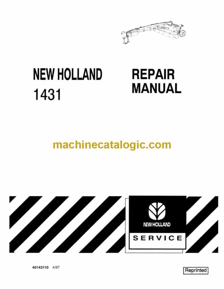 New Holland 1431 Repair Manual (40143110)