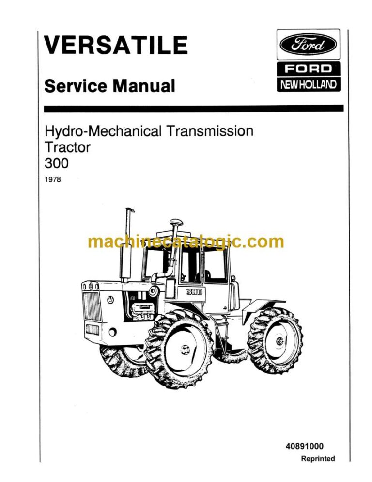 New Holland 300 Tractor Service Manual (40891000)
