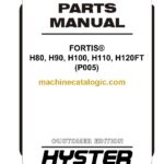 Hyster H80, H90, H100, H110, H120FT (P005) Forklift Parts Manual