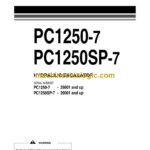 Komatsu PC1250-7, PC1250SP-7 Hydraulic Excavator Operation and Maintenance Manual (EEAM021802)