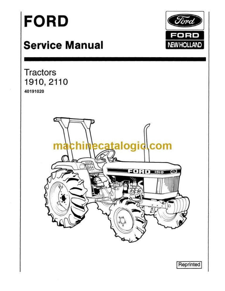 New Holland Ford 1910, 2110 Tractor Repair Manual (40191020)