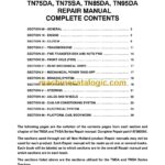 New Holland TN60DA, TN60SA, TN70DA, TN70SA, TN75DA, TN75SA, TN85DA, TN95DA Repair Manual (87393595)