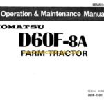 Komatsu D60F-8A Farm Tractor Operation and Maintenance Manual (SEAM014S0801)