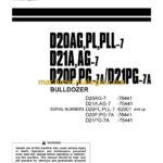 Komatsu D20AG-7, D20PL-7, D20PLL-7, D21A, D21AG-7, D20P, D20PG-7A, S21PG-7A Bulldozer Operation and Maintenance Manual (SEAM000902)
