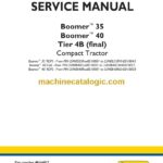 New Holland 35, 40 Boomer Tier 4B Final Compact Tractor Service Manual (48144022)