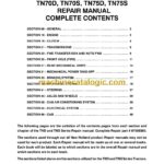 New Holland TN55D, TN55S, TN65D, TN65S, TN70D, TN70S, TN75D, TN75S Repair Manual (87059380)