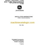 John Deere 753J, 759J Boom Hydraulic Hose and Tube Improvement Installation Instruction (T258227)