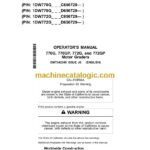 John Deere 770G, 770GP, 772G, 772GP Motor Graders Operators Manual (OMT342548)