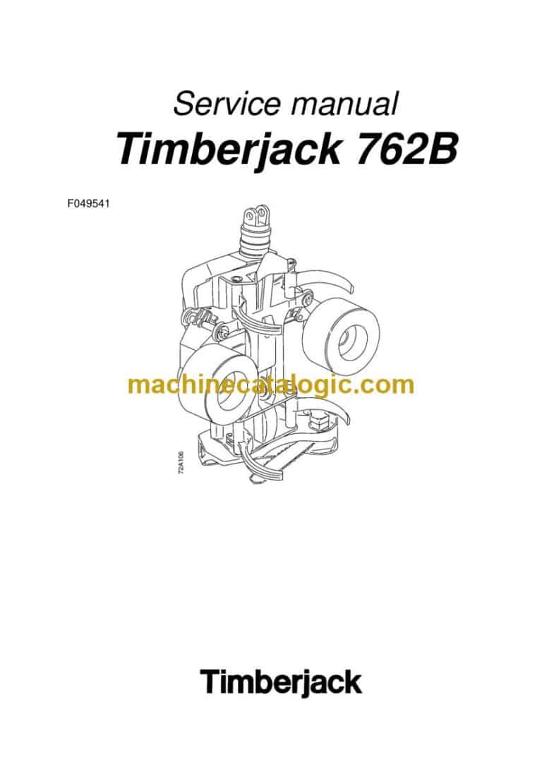 Timberjack 762B Harvester Head Service Manual (F049541)
