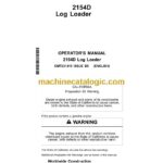 John Deere 2154D Log Loader Operator Manual (OMT231419)