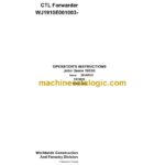 John Deere 1910E CTL Forwarder Operator Instructions (F075026)