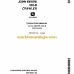 John Deere 450B Crawler Operator Manual (OMT40817)